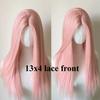 Honey Brown Wig 13x4 Lace Front Wigs Long Straight Haiti Daily Use Wear and Go Front Lace Wig Glueless Synthetic Lace Wigs