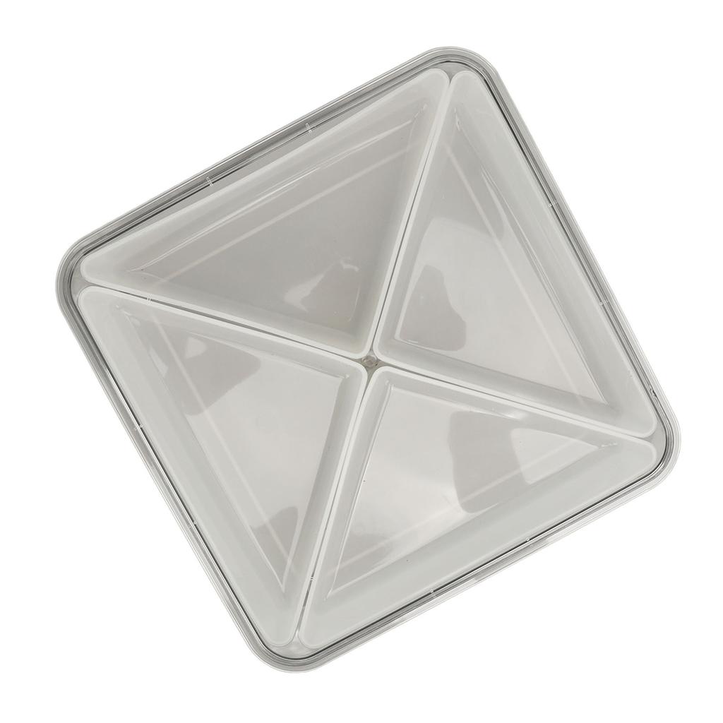 Aufbewahrungs-Organizer-Box Unterteilungsdesign Quadratisch Transparent Stilvoll Vielseitig Nüsse Aufbewahrungsbehälter mit