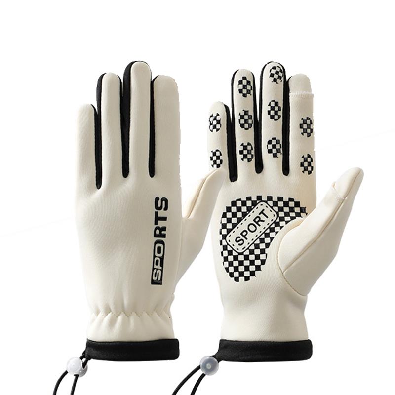 1 Paar Winterhandschuhe für Damen, modisch, bequem, Touchscreen-Design, winddichte Handschuhe für Outdoor-Sport