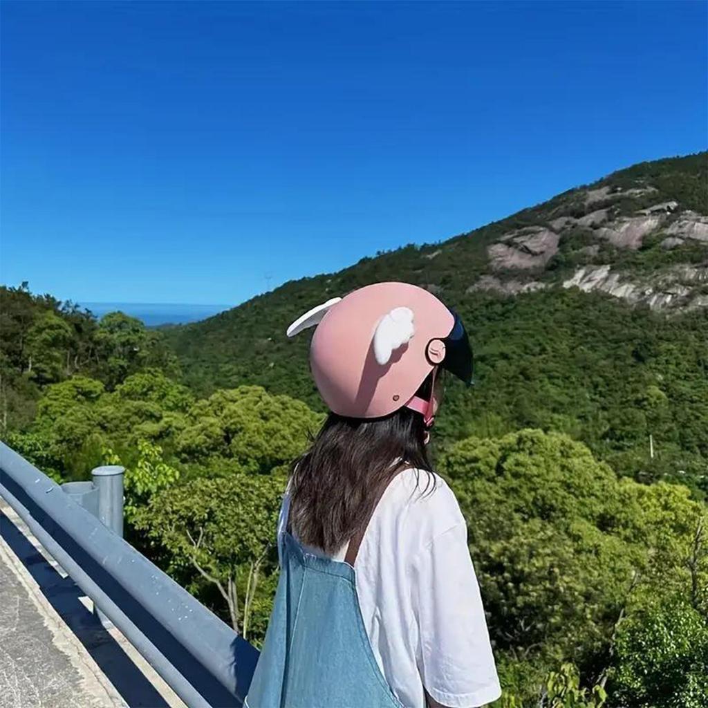 2PC Electric Motorcycle Helmet Angel Wings Decoration Accessories