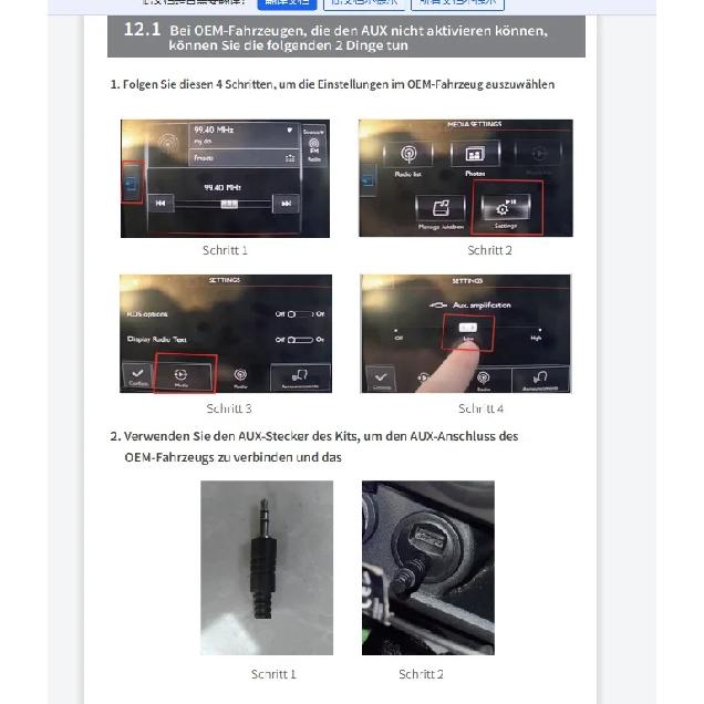 Wireless Carplay Android Auto pour KIT For Cristaux SMEG Picasso C4 C5 DS4 DS3 DS5 308 508 5008 3008 Accessory Multimedia