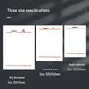 White Tearable Sticky Notes: Portable Non-Adhesive Large Notebook