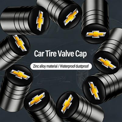 4Pcs Alloy Car Wheel Tire Valve Caps Stem Case Cover For Cruze Bolt Tracker Captiva Epica Nubira Malibu Optra Lanos SS