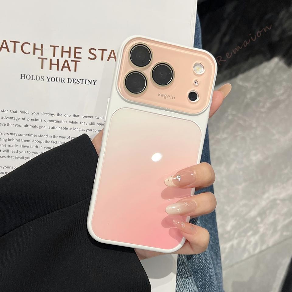 Colorful Official Phone Case For For Iphone 17 12 13 14 1 16 17 Pro Max 17Pro 16Pro  Big Windows Shockproof Protector Cover