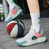 Breathable real combat basketball shoes men 2024 new low-help cushioned wear-resistant professional sports shoes with sound
