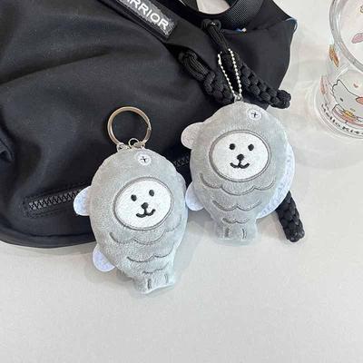 Portachiavi Pesce Orsacchiotto Peluche Carino Bambola Cartone Animato Giocattolo per Donna Ragazza Ornamento Borsa Ciondolo Auto Portachiavi Regalo Bambini Accessori