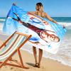 Football Star Action Dynamic Pose Beach Towel Portable For Travel Soft Quickdrying Swim Towel Absorbent Bath Towel Seaside Printing