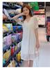 2026 Summer Trendy V-neck Lace Nursing Dress for Moms