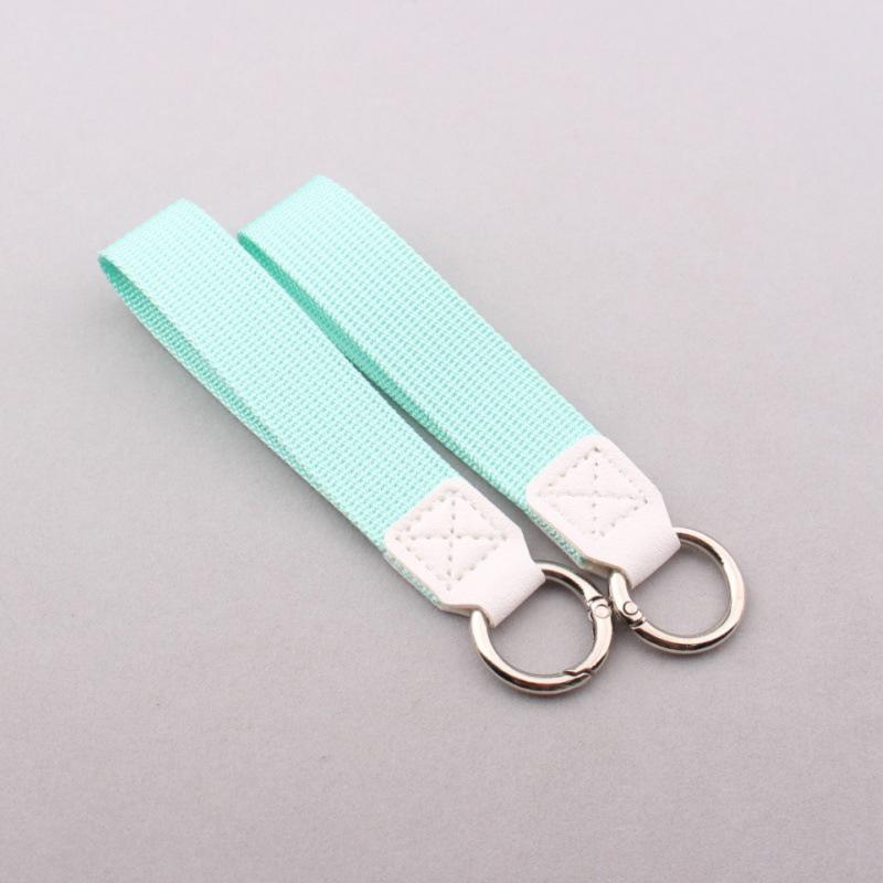 Portable Canvas Key Ring Lanyard Fashion Weave Strap Pendant for Bag Car Key Decor Teen Daily Commute Accessories