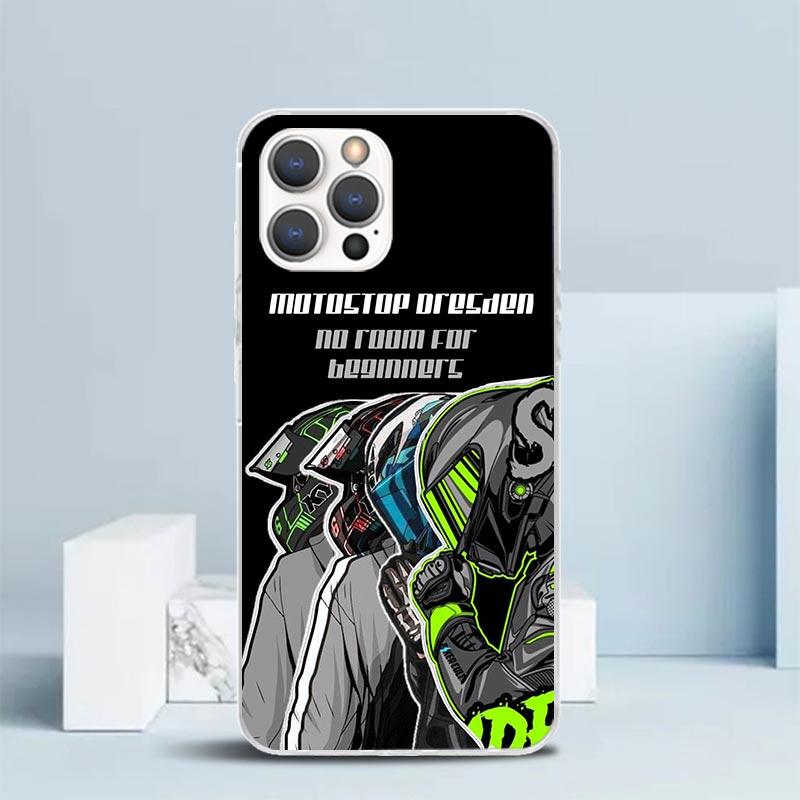 

Motorcycle Rider Helmet Soft Cover for iPhone 16 17 Air 15 14 Pro Max 16E Phone Case 13 Mini 12 11 7 SE 8 Print Pattern Fit Case iPhone 15 Pro