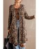 Azura Exchange Long Cardigan with Snake Print