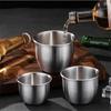 Thickened Stainless Steel Beer Mugs Outdoor Camping Western Coffee Cup Single Layer Cold Drink Water Cups for Home Restaurant