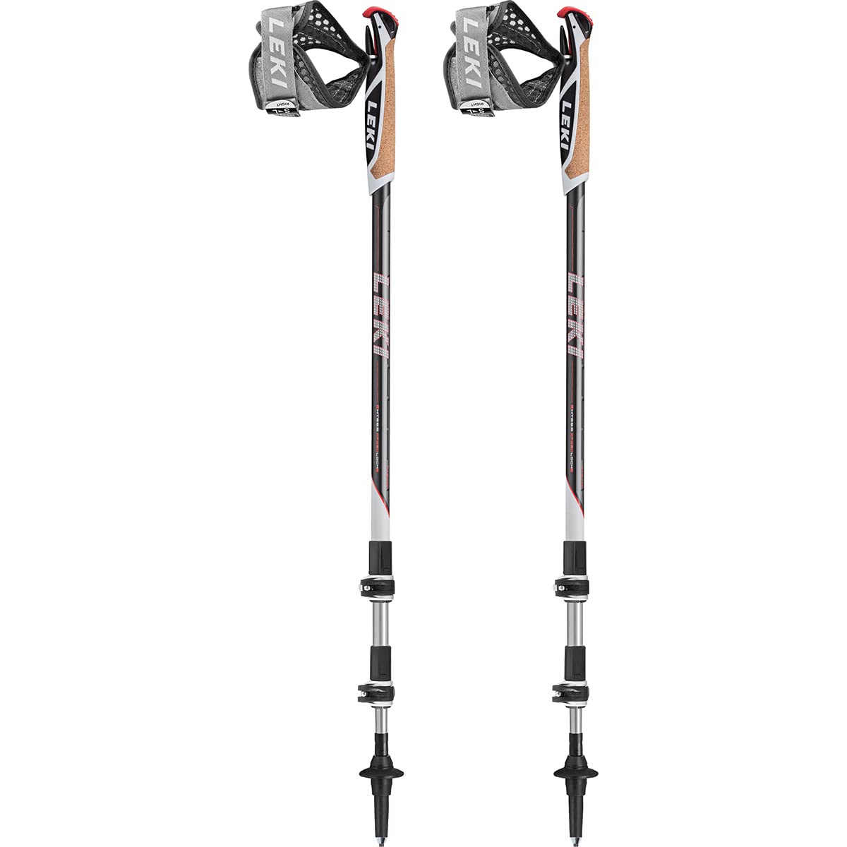 

LEKI Outdoor Nordic Walking Poles Traveler TS2 Mesh 1300439 Black (190)