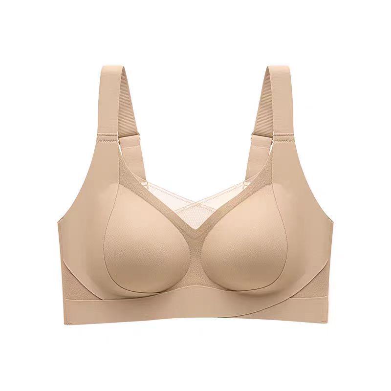 Seamless Lifting Bra for Large Busts - Wire-Free, Anti-Sagging, Armpit Fat Collection, Fixed Cup