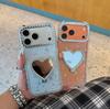 Love Heart Bow Knot Stand Diamond Case for Apple iPhone 16 Pro/17 Pro Max