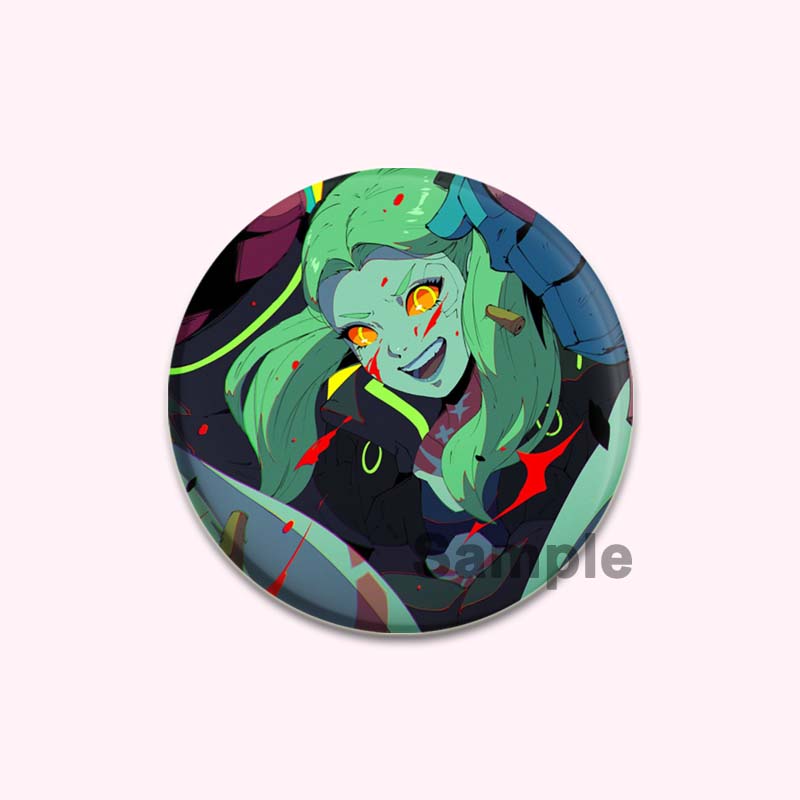 

32/44/58 мм Cyberpunk Edgerunners Rebecca Lucyna Kushinada David Martinez Мультяшные броши Extralegal Mercenaries Аниме Значки для рюкзака Подарочный 32mm