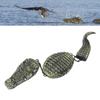 Umělá aligátoří návnada Plastová 3segmentová Simulovaná plovoucí krokodýlí socha pro zahradní bazénovou dekoraci