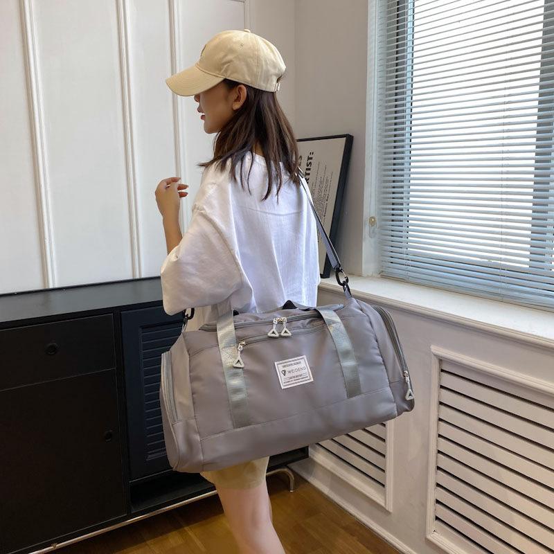 Short-distance Large-capacity Travel Bag Dry Wet Separation Sports Fitness Yoga Bag Water Splashing Hand Crossbody Storage Bag for Women