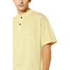 Stone Island Letter Logo Polo Neck Short Sleeve T-Shirt Men Tops Light-Yellow 801521857-V0191