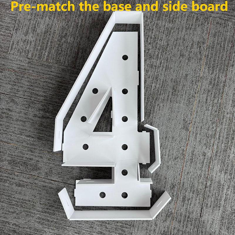 1Pc 64cm DIY Lighting Cross Frame KT Board Birthday Party Decorative for Wedding Party Anniversary Decoration Without Balloons