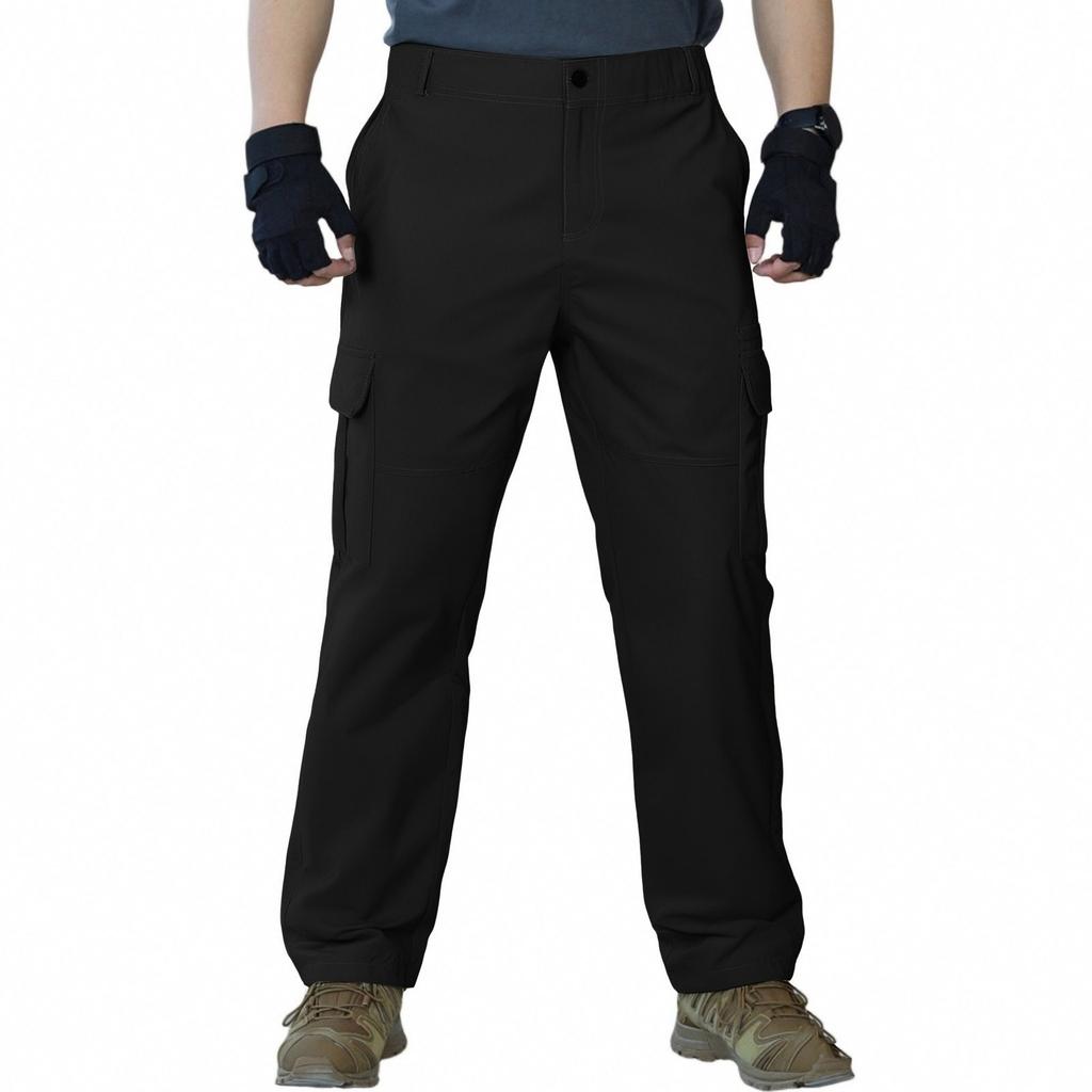 Men's Oxford Fabric Multi-pocket Color Loose Work Pants Long Pants
