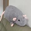 35/40/50cm Realistisches Ausgefallenes Ratten Plüschtier Lebensechte Maus Weiches Kuscheltier Puppe Niedriges Kissen Lustiges Kissen Heimdekoration Geschenk