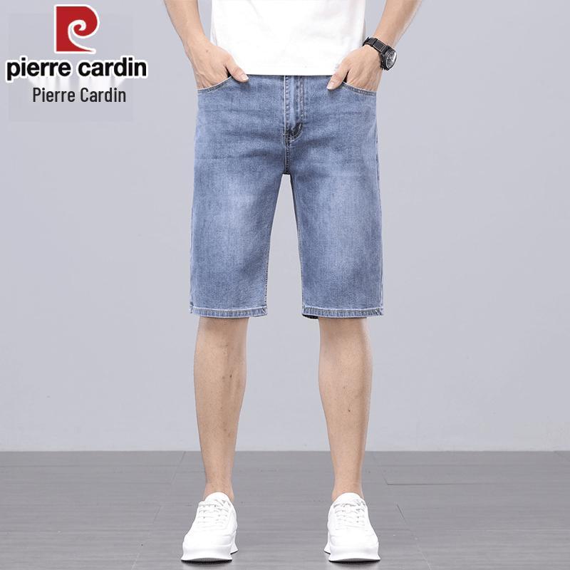 Pierre Cardin Men's Straight-Fit Denim Shorts