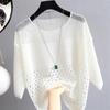 Summer Knit Sweater With Hollow Out Design For Casual Womens Wear