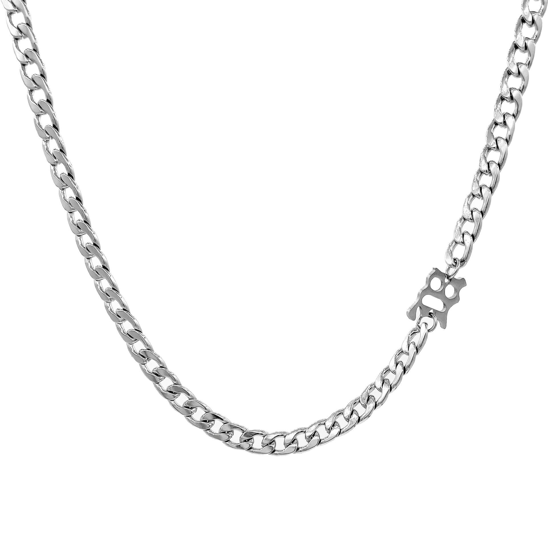 Cold wind necklace ins design hip hop letters European and American temperament trendy neck chain personalized collarbone chain trendy