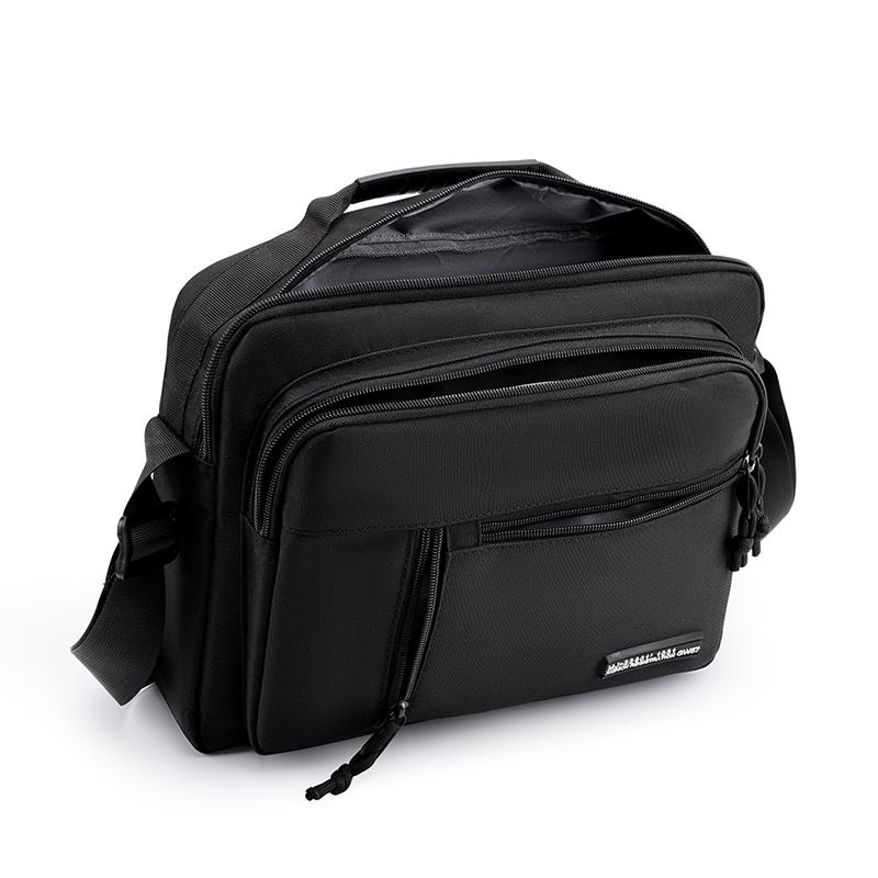 Men's Large Capacity Waterproof Shoulder Bag – Wear-Resistant Crossbody Messenger with Multi-Pockets for Business
