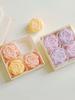 Peony Rose Scented Candle Gift Box – Handmade Flower Shaped Aromatherapy Candles for Wedding Party Home Decor