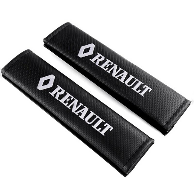 1/2PCS Car Seat Belt Cover Shoulder Protector Pad Auto Accessorie for Renault DACIA RS Koleos Captur Kadjar Megane Clio Scenic HH8