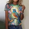 Women Casual O-Neck Short Sleeve T Shirt Harajuku Tees Streetwear Y2k Tops Clothing