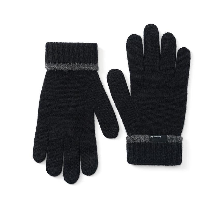 JIUMU Men's Wool Knit Winter Gloves