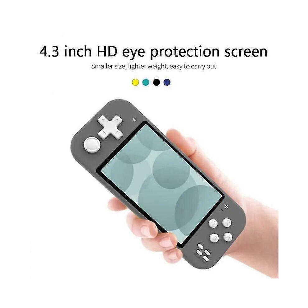 (yellow) X20 Newest 4.3 Inch Handheld Portable Game Console With Ips Screen 8gb 2500 Free