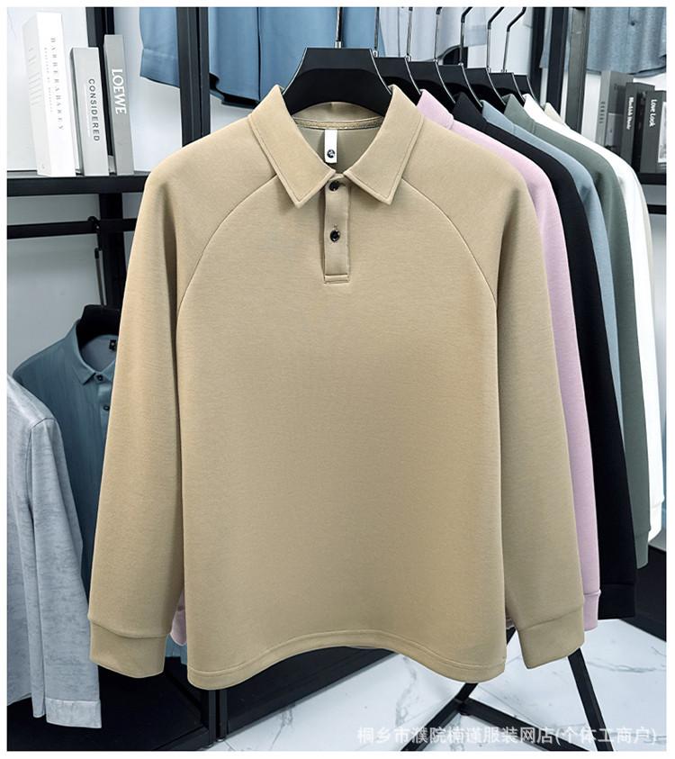 Autumn/Winter High-Quality 320g Long Sleeve Polo: Fashionable, Warm, Soft & Skin-Friendly Hoodie