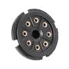 Premium Bakelite 8Pin Vacuum Tube Base High Temperature Resistance Secure Connection Sound Systems