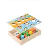 Wooden Shape Puzzle Preschool Cognitive Toy Early Learning Sorter Game Shape Sorter Puzzle for Children Kids Girls Boys Toddlers