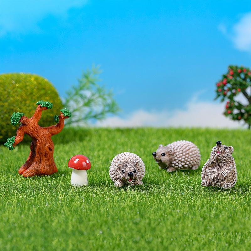 Mini ricci in resina per ornamenti di micro-paesaggi