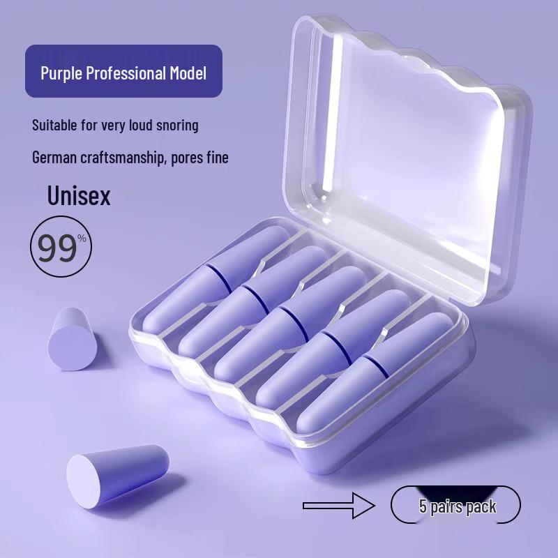 German Silicone Soundproof Earplugs for Sleeping, Study, and Anti-Snoring Noise Reduction
