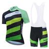 Summer Cycling Wear Short-sleeve Cycling Men's and Women's Quick-dry Breathable Mountain Bikes Silicone Short Shirts, Shorts, and Straps