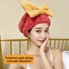 Absorbent Microfiber Hair Towel For Women Quick Drying Soft Bath Turban Elastic Design
