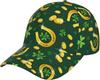 Shamrocks St Patrick's Day Funny St Patrick's Baseball Hats Women Men Adjustable Cap One Size Black Green