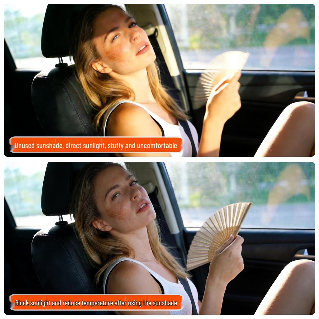 Car Windshield Sunshade Snow & Frost Shield, Aluminum Foil Protection