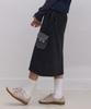 Ebeulisi Dot Pocket Sweat Skirt (Black)