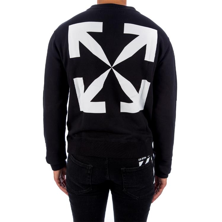 Off-White Pascal Print Slim Crewneck Black/White Men Tops OMBA025F20FLE0121001