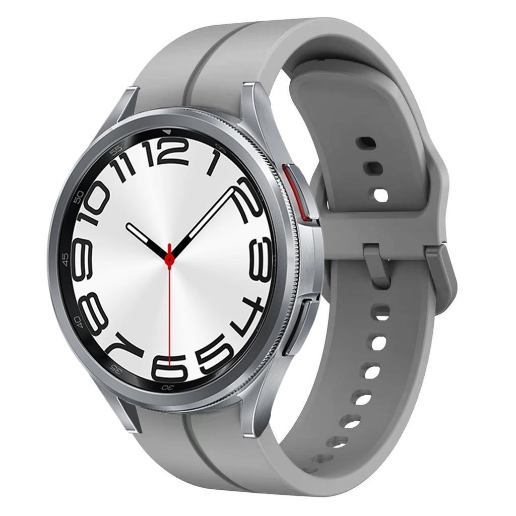 Silicone No Gaps Strap For Samsung Galaxy Watch 7/6/5/4 44mm 40mm 5Pro 45mm Bracelet Band Galaxy 6 Classic 47mm 43mm 46mm Correa