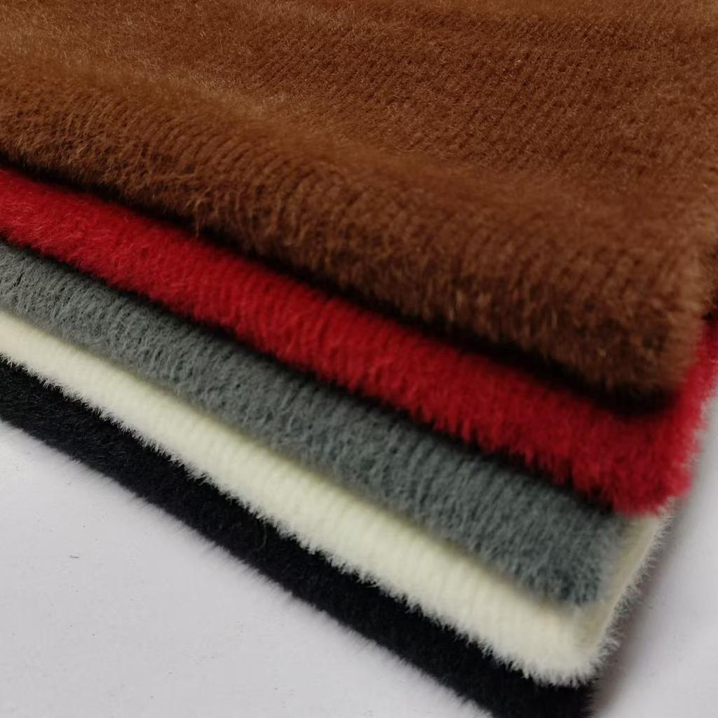 Mink Velvet Hip Skirt Women's Autumn and Winter New High Waist Slim Skirt Without Slit Hip Skirt