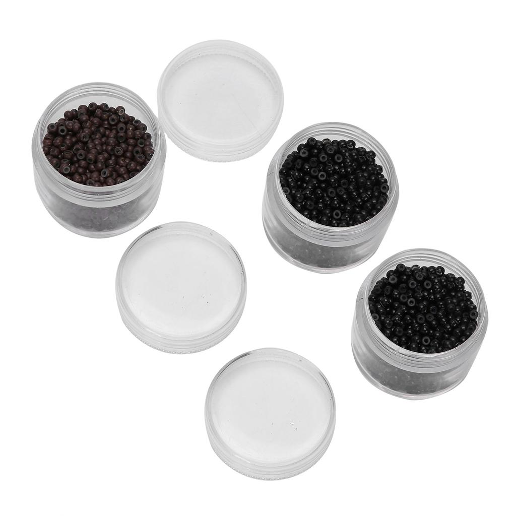 3 Flaskor 3,0 mm Silikon Mikro Länkar Ringar Pärlor Små Bekväma Hårförlängningsverktyg (1#3#5#)