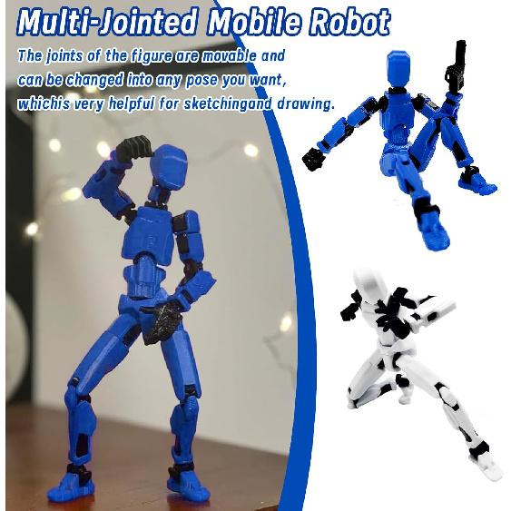(Assembly Completed) Titan13 Action Figure,4PCS Action Figures,Titan13 Action Figure 3D Printed Robot Multi-Jointed Movable,Desktop Decorations for